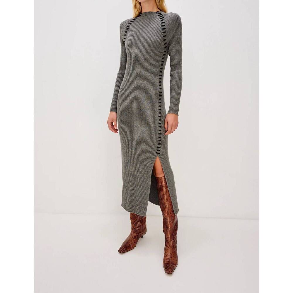 NEW RAILS imara dress in charcoal